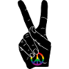 PEACE PEACE LABEL ARC-EN-CIEL CSD
