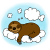Sloth Chill Clouds Gift