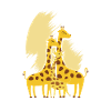 Giraffe family