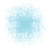 dotted round background light blue