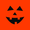 Halloween mask pattern pumpkin face