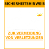 Sicherheitshinweis Arbeitsunfall Betriebsunfall