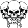 Skull, skulls with chains