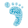 Barefoot footprint