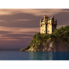 Scottish castle by the sea