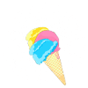 Eis Eistüte Eiskrem Softeis Waffel Strahlen