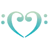 Clé de basse coeur