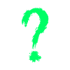 Point d'interrogation vert