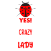 Ladybug woman crazy girl