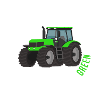 Green tractor