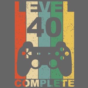 40. Geburtstag 40 Jahre Level Complete