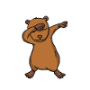 Cadeau de Dabbing Capybara