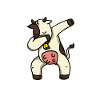 Lustiges Dabbing Kuh Geschenk
