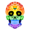 Sugar Skull Gay Pride