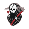 Skeleton with rose