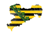 Saxony map logo motif
