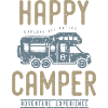 Happy camping christmas birthday tshirt