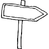 Signpost sign arrow sign