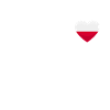 Poland heart flag flag