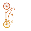 Tandem cycling cyclist
