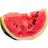 Melon melon in polygon style