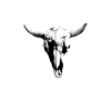skull skull bull head bones