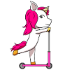 Scooter licorne