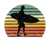 Surfing surfboard surfer surfers retro