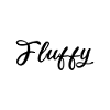 Fluffy Script Glitter Lettering
