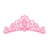 Elegant Pink Princess Tiara