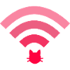 wifi cat pink