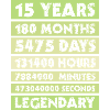 15 years legendary - anniversary - company - anniversary