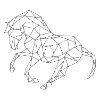 Pferd Linien