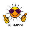 be happy, sun