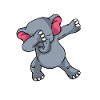 Cadeau d’éléphant de dabbing