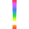 Rainbow exclamation mark
