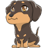 Teckel mignon Kawaii