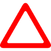 Road sign warning