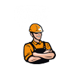 Bauarbeiter Baustellen Design