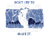 Mountain biker saying mountains