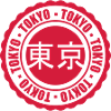 Red Tokyo stamp