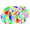 polygon guinea pig rainbow
