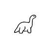 Cute diplodocus dino