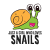 Sjove snegle bare en pige, der snegle