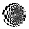 Black and White Illusion Tunnel