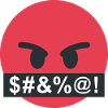 Angry face