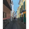 Malta alley acrylic painting