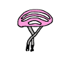 Bicycle helmet pink