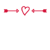 Ornament heart arrow symbol
