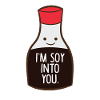 Sono soia in te divertente salsa di soia asia